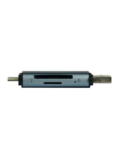 VORAGO LECTOR DE MEMORIA CR-350 SD-MICROSD USB-A-USB-C GRIS - Image 5