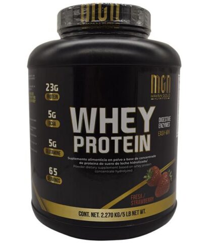 WHEY PROTEIN SABOR FRESA 5 LB MGN