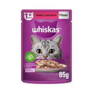 WHISKAS FILLETS PARRILLADA MIXTA SOBRE DE 85 GR