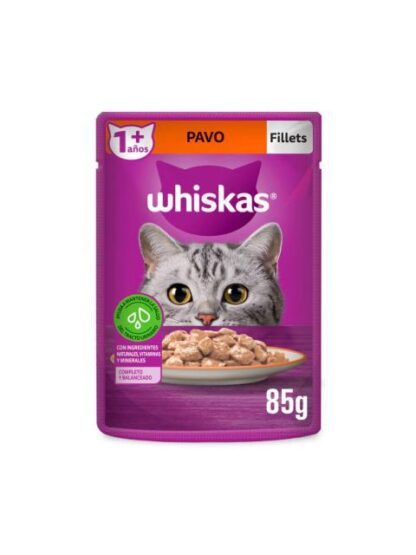 WHISKAS FILLETS PAVO SOBRE DE 85 GR