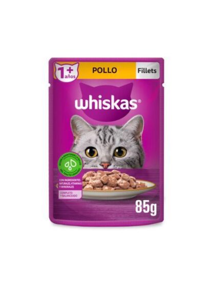 WHISKAS FILLETS POLLO SOBRE DE 85 GR