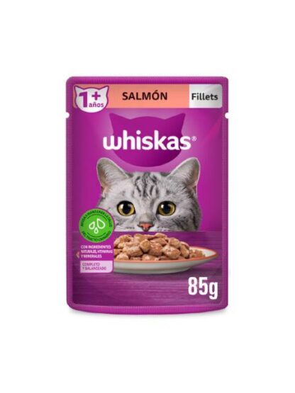 WHISKAS FILLETS SALMON SOBRE DE 85 GR