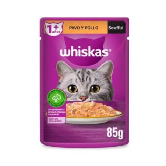 WHISKAS SOUFFLE POLLO Y PAVO SOBRE DE 85 GR
