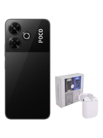 XIAOMI POCO M6 4G DUAL SIM 256 GB 8 RAM BLACK + AIRPODS GENERICOS - Image 3