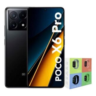 XIAOMI POCO X6 PRO 4G DUAL 512GB 12RAM BLACK + WATCH SMART MACARON