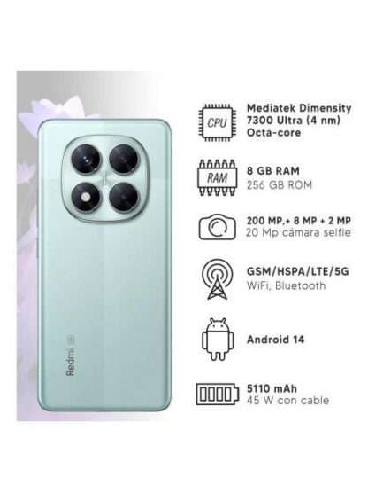XIAOMI REDMI NOTE 14 PRO 5G VERDE 256GB 8RAM 200MPX - Image 2