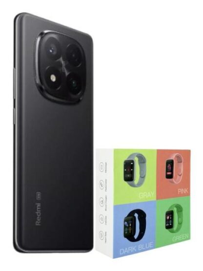 XIAOMI REDMI NOTE 14 PRO DUAL 256GB 8RAM BLACK + WATCH SMART MACARON - Image 3
