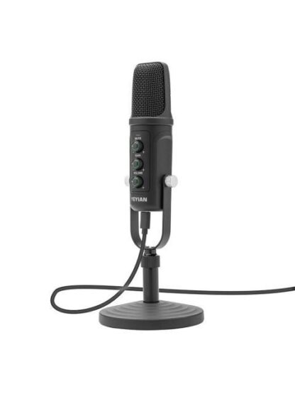 YEYIAN KIT MICROFONO CONDENSADOR YSA-UCHQ-01 ALAMBRICO USB NEGRO - INCLUYE SOPORTE DE BRAZO SOPORTE DE ESCRITORIO FILTRO POP Y CABLE USB A-B - Image 2