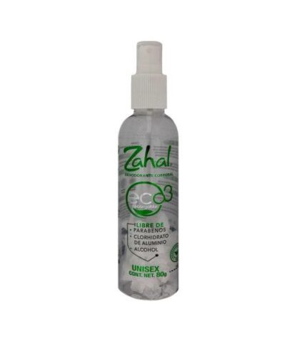 ZAHAL ECO 3 80GR DESODORANTE EN CRISTALES RECARGABLENATURAL CORPO ZAHAL