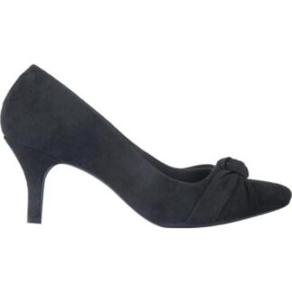 ZAPATILLA ANTE CON MOÑO NEGRO YAELI