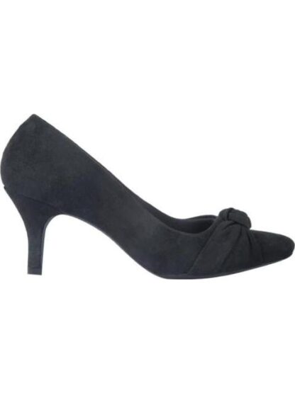 ZAPATILLA ANTE CON MOÑO NEGRO YAELI