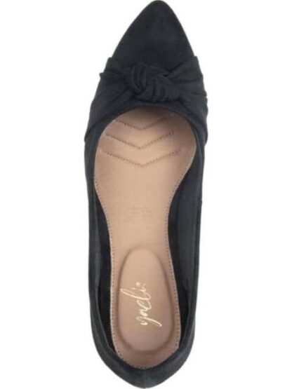 ZAPATILLA ANTE CON MOÑO NEGRO YAELI - Image 3