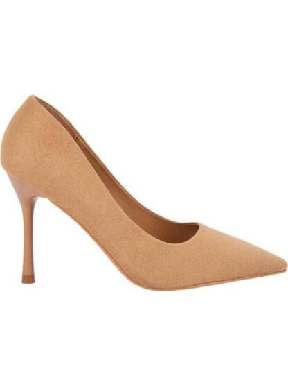 ZAPATILLA ANTE TACON MEDIO CAMEL YAELI
