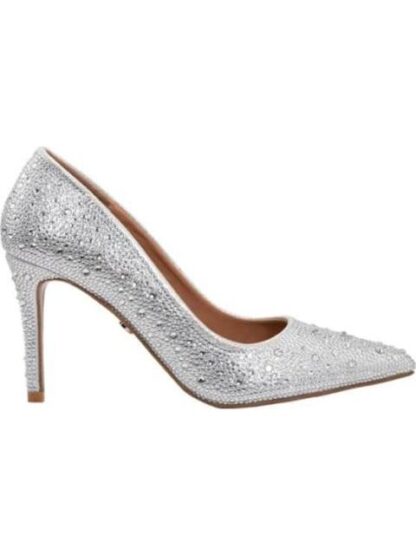 ZAPATILLA CERRADA PUNTAL ALTURA MEDIA PLATA THALIA SODI
