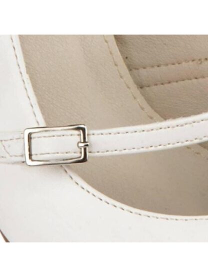 ZAPATILLA CON HEBILLA TACON BAJO BEIGE/HUESO YAELI FASHION - Image 5