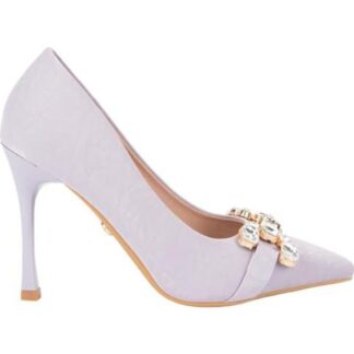 ZAPATILLA CON HERRAJE TACON ALTO LILA THALIA SODI