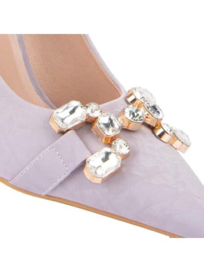 ZAPATILLA CON HERRAJE TACON ALTO LILA THALIA SODI - Image 6