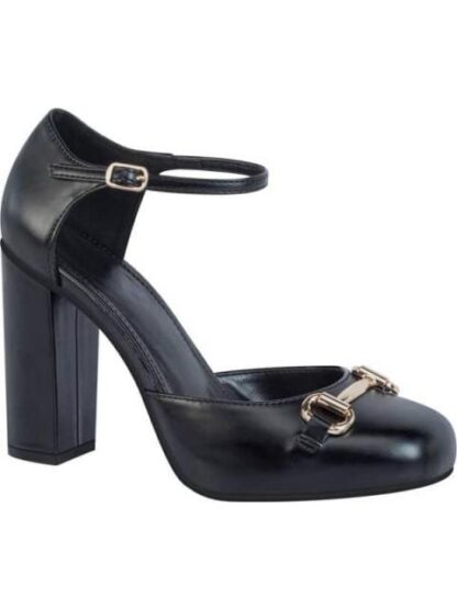 ZAPATILLA CON HERRAJE TACON ANCHO NEGRO SAO PAULO - Image 2