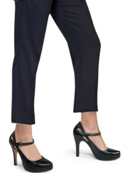ZAPATILLA DE PIEL TACON DELGADO NEGRO CHOPPARD