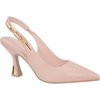 ZAPATILLA DESTALONA TACON ASIMETRICO NUDE YAELI FASHION