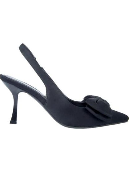 ZAPATILLA DESTALONADA CON MOÑO NEGRO YAELI FASHION