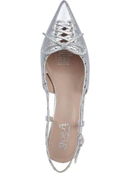 ZAPATILLA DESTALONADA CON MOÑO PLATA YAELI FASHION - Image 3