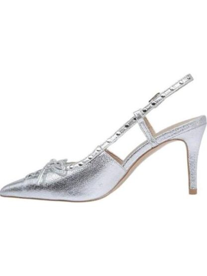 ZAPATILLA DESTALONADA CON MOÑO PLATA YAELI FASHION - Image 5