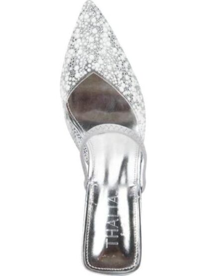 ZAPATILLA DESTALONADA CON PEDRERIA PLATA THALIA SODI - Image 3
