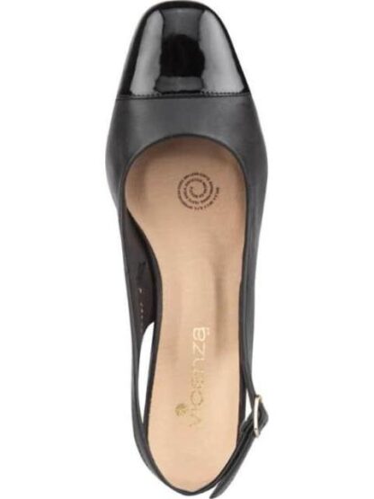 ZAPATILLA DESTALONADA DE PIEL NEGRO VICENZA - Image 3