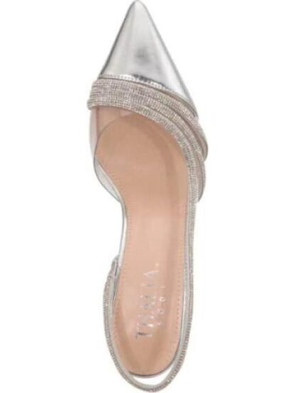 ZAPATILLA DESTALONADA CON PEDRERIA PLATA THALIA SODI - Image 3