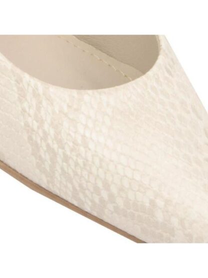 ZAPATILLA GRABADA TACON ALTO BEIGE/HUESO YAELI FASHION - Image 6