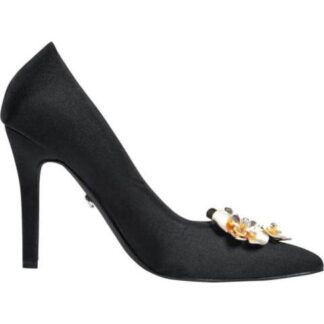 ZAPATILLA HERRAJE DE FLOR NEGRO THALIA SODI