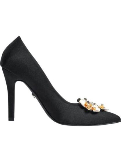 ZAPATILLA HERRAJE DE FLOR NEGRO THALIA SODI