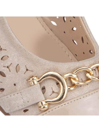 ZAPATILLA PERFORADA BEIGE SHOSH - Image 6