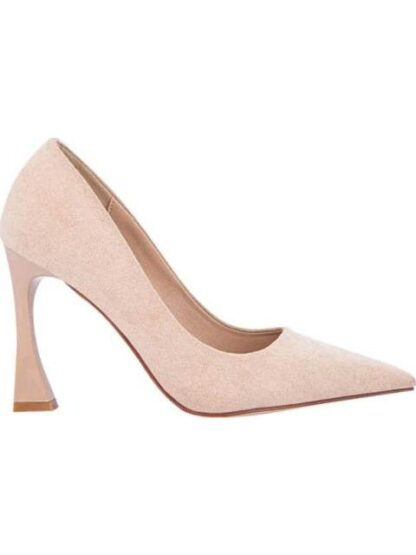 ZAPATILLA TACON ALTO ASIMETRICO NUDE THALIA SODI