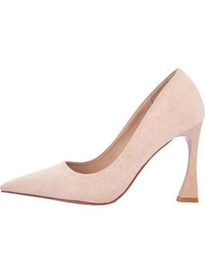 ZAPATILLA TACON ALTO ASIMETRICO NUDE THALIA SODI - Image 4