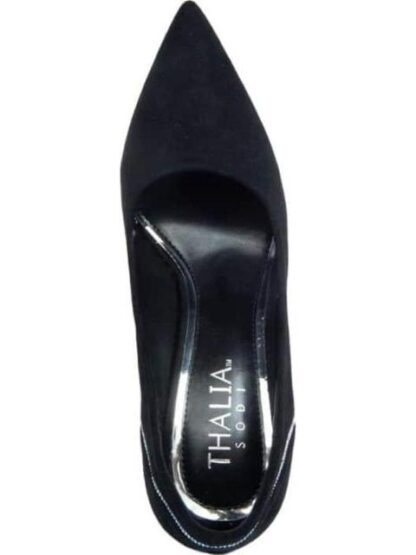 ZAPATILLA TACON ALTO CROMADO NEGRO THALIA SODI - Image 3