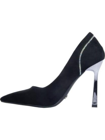 ZAPATILLA TACON ALTO CROMADO NEGRO THALIA SODI - Image 5