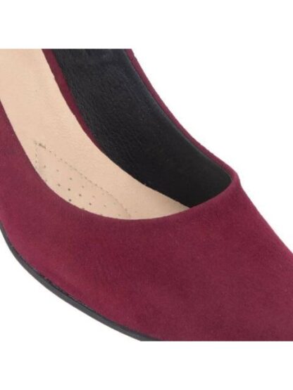ZAPATILLA TACON MEDIO CONFORTABLE VINO SHOSH - Image 6