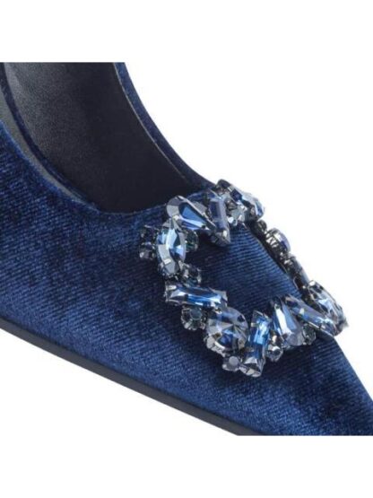 ZAPATILLA TERCIOPELO CON HERRAJE AZUL MOLTO BELLO - Image 6