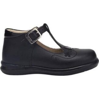 ZAPATO BOTIN ESCOLAR PIEL NEGRO DOGI