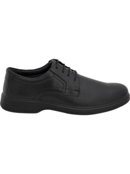 ZAPATO CASUAL DE PIEL DERBY NEGRO FLEXI