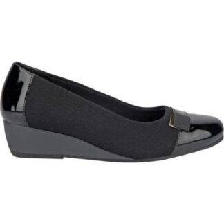 ZAPATO DE CUÑA CON HERRAJE NEGRO FLEXI