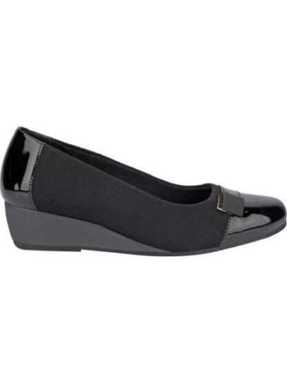 ZAPATO DE CUÑA CON HERRAJE NEGRO FLEXI