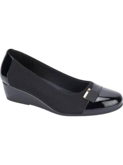 ZAPATO DE CUÑA CON HERRAJE NEGRO FLEXI - Image 2