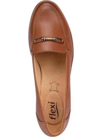 ZAPATO DE PIEL CONFORTABLE CAFE FLEXI - Image 3