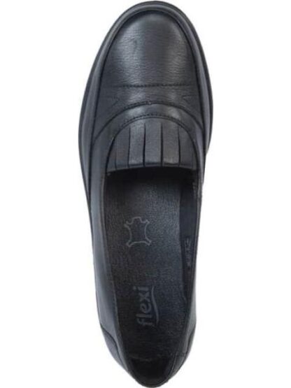 ZAPATILLA DE PIEL NEGRO FLEXI - Image 3