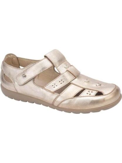 SANDALIA DE PIEL ORO JARKING SHOES - Image 2