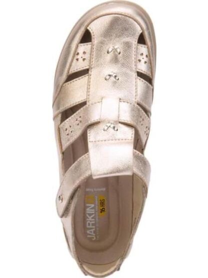 SANDALIA DE PIEL ORO JARKING SHOES - Image 3