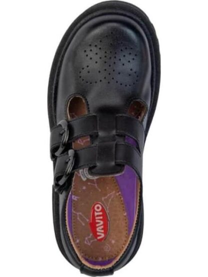 ZAPATO ESCOLAR DE PIEL NEGRO VAVITO - Image 3